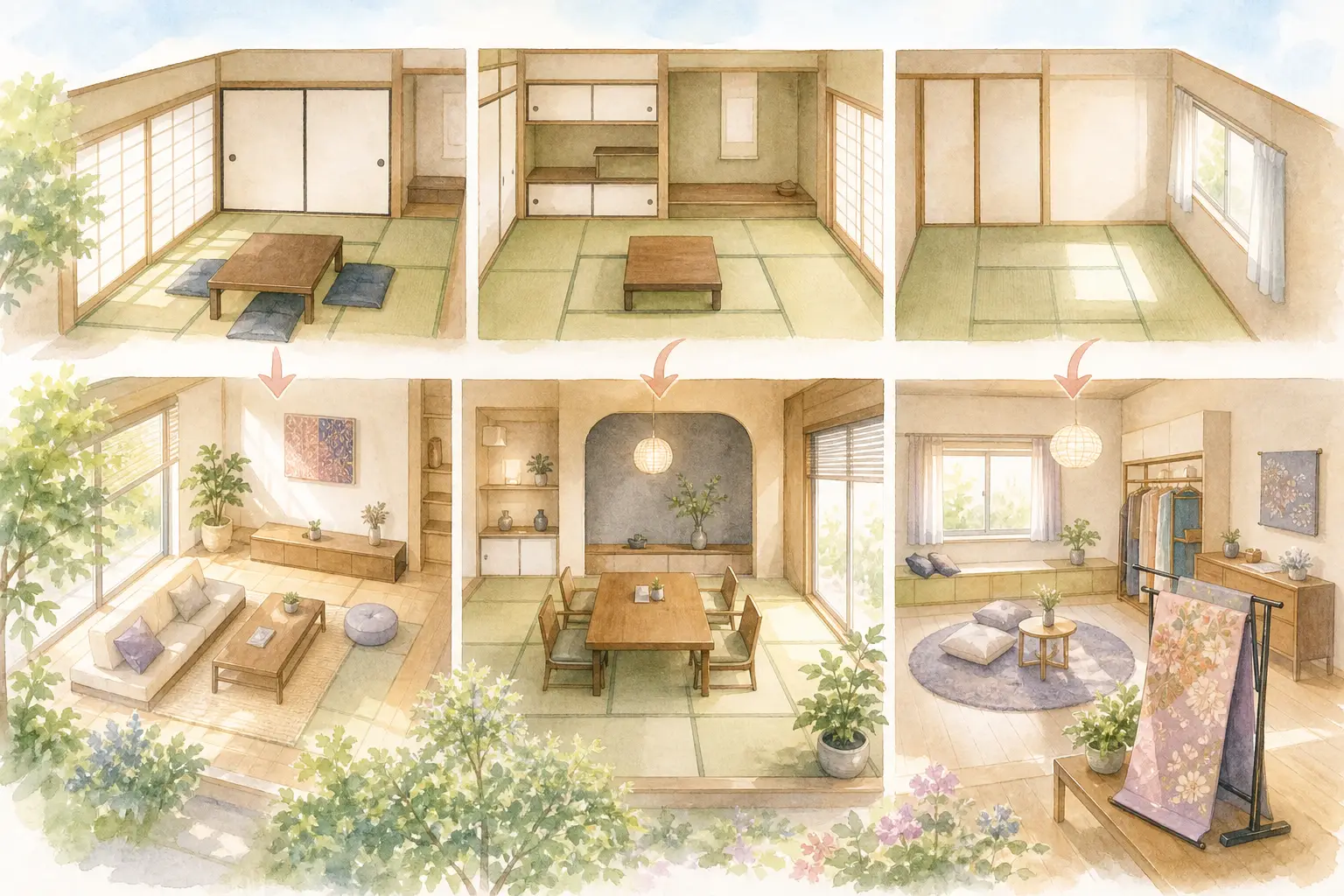 目的別の和室リフォーム実例とビフォーアフター